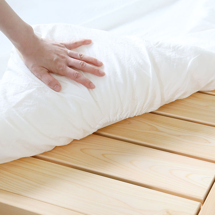 お布団を敷いても快適なベッド ベッドF スタンダード SD ひのき ベッド シンプル 木製