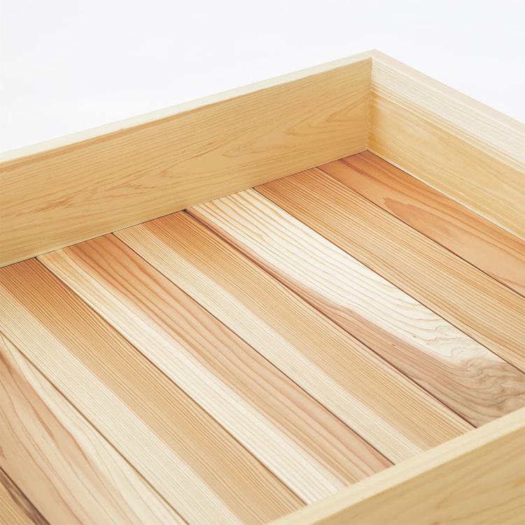さわやかな香りに包まれる国産杉を贅沢に使った底材 ベッドセット 01 ベッド 収納ボックス ひのき 檜 シンプル 木製 オーガニック