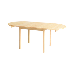 拡張テーブル B まる テーブル オーガニック シンプル ひのき 木製