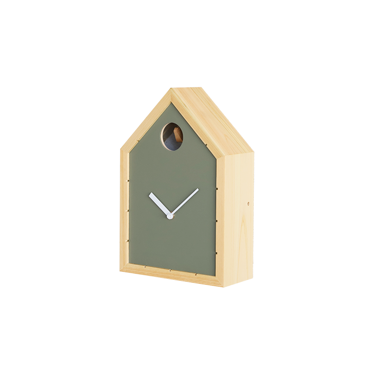clock 9_9 オリーブ カッコー時計 リビング オーガニック シンプル ひのき 木製