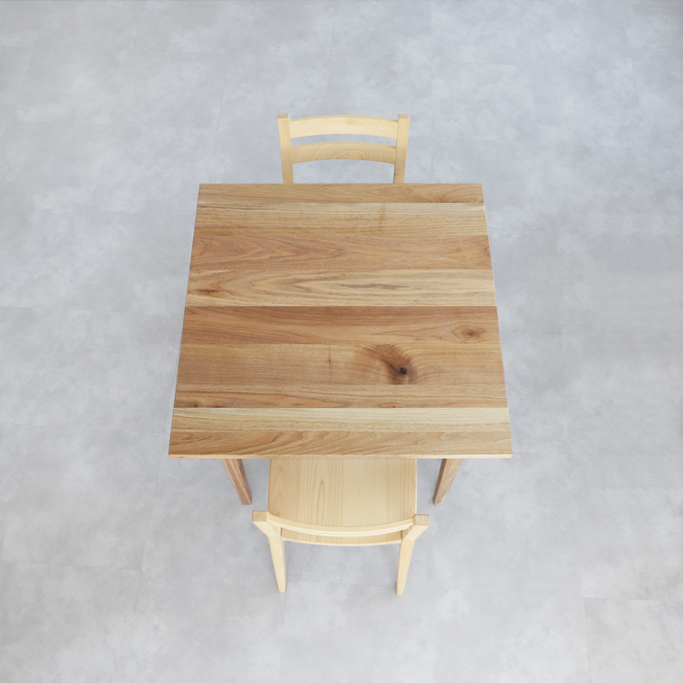 2人掛けで使いやすい［80×80cm］ ダイニングテーブル O80 kurumi くるみ 胡桃 テーブル シンプル 木製