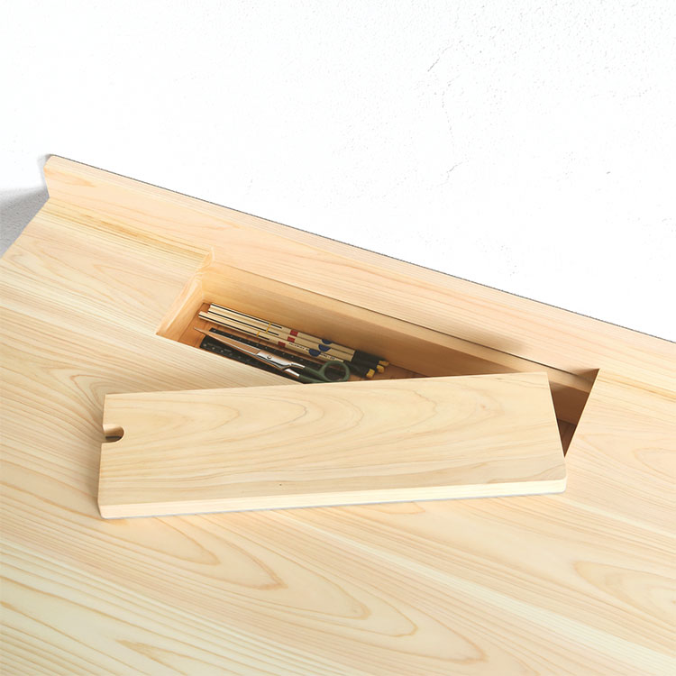 子どもも大人も楽しく使えるFUN BOX nvovoデスク A80 ひのき 学習机 シンプル 木製