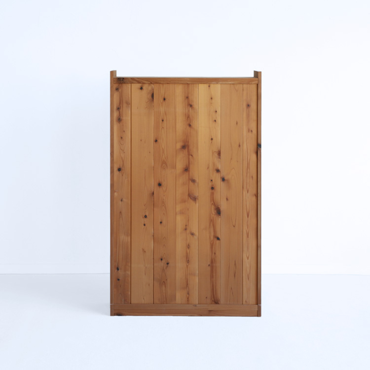 後ろ姿まで美しい木製シェルフ シェルフ C small .ERA ひのき リビング収納 マガジンラック シンプル 本棚 オーガニック 木製