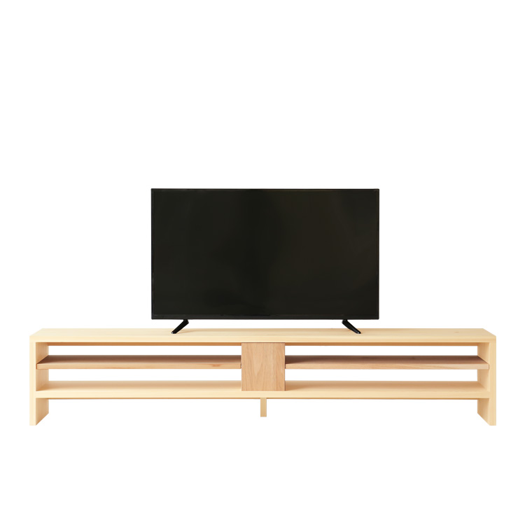 70型のテレビも置けるサイズ感 テレビボード N180 ひのき シンプル 木製