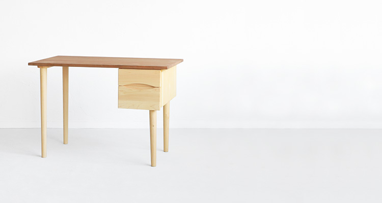 classicoデスク 学習机 デスク ひのき 無垢 シンプル　木製