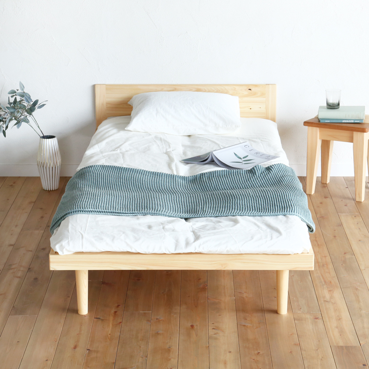 ベッドF スタンダード ひのき ベッド　無垢　シンプル　木製