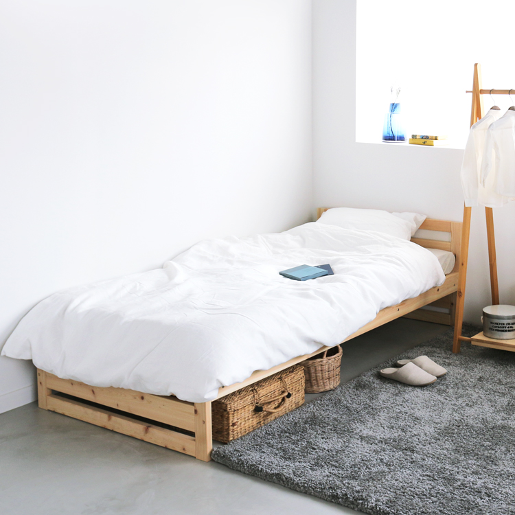 ベッドM スタンダード ひのき ベッド　無垢　シンプル　木製