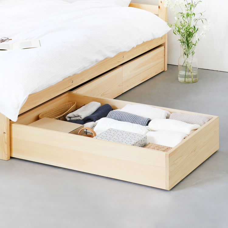 オプション ひのき ベッド　無垢　シンプル　木製