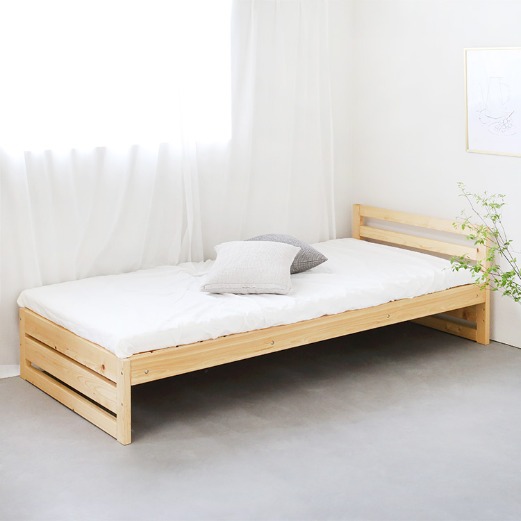 日本の暮らしに合った、最適なベッド ひのき ベッド　無垢　シンプル　木製