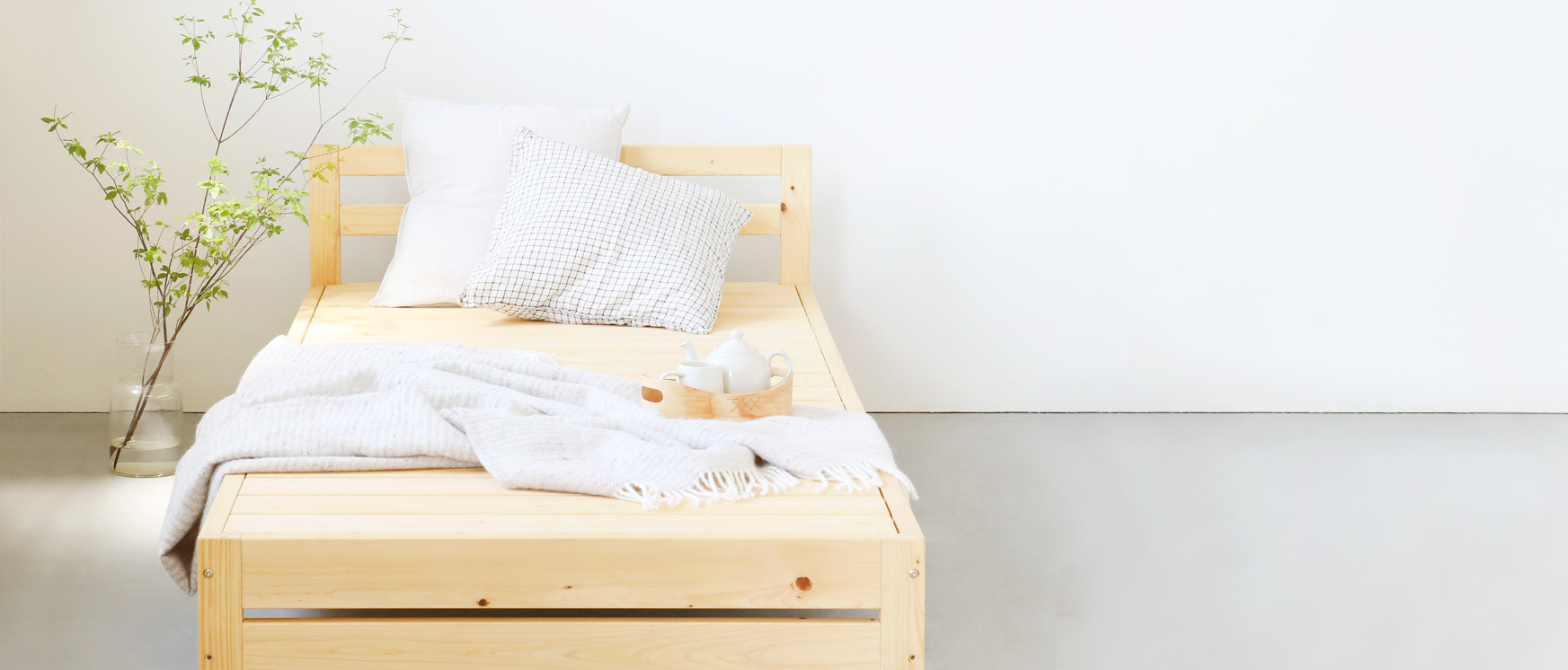 ベッド特集 ひのき ベッド　無垢　シンプル　木製
