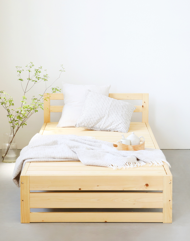 ベッド特集 ひのき ベッド　無垢　シンプル　木製