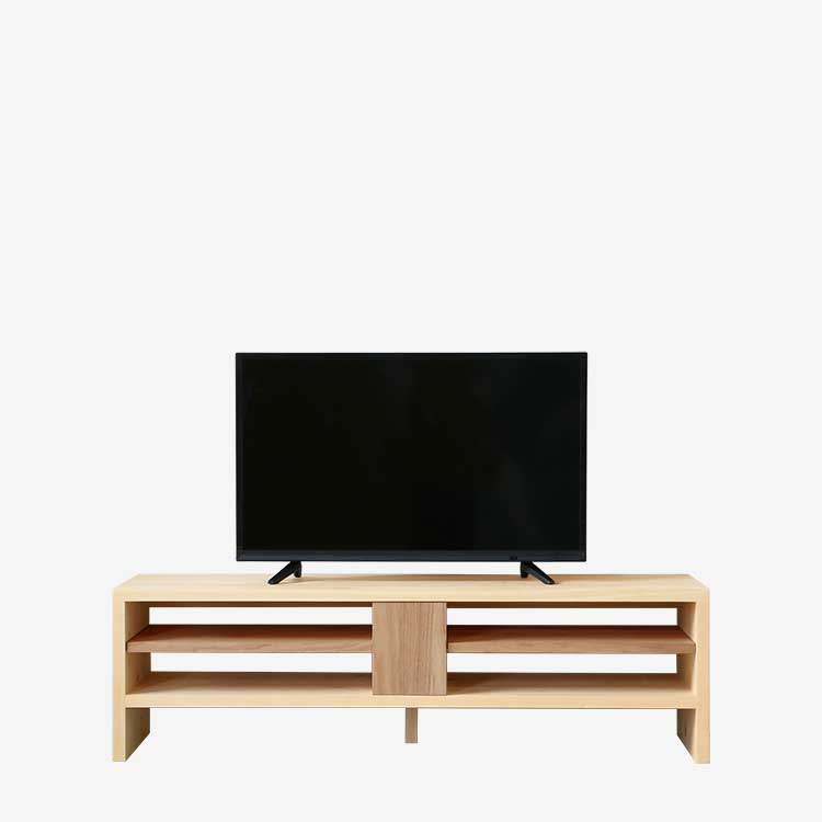 テレビサイズごとのおすすめ幅 ひのき テレビボード 無垢 シンプル 木製