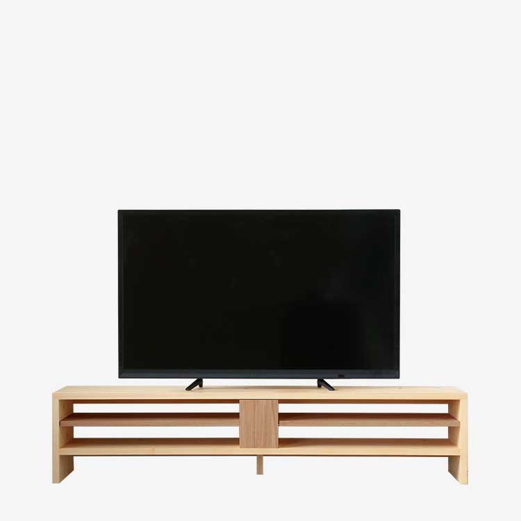 テレビサイズごとのおすすめ幅 ひのき テレビボード 無垢 シンプル 木製