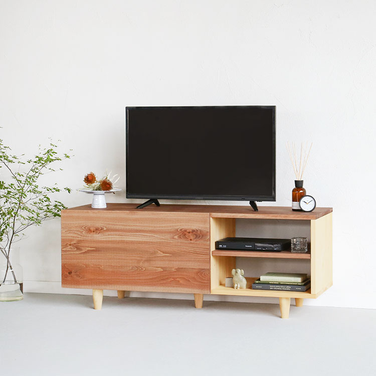 テレビボード C ひのき テレビボード 無垢 シンプル 木製