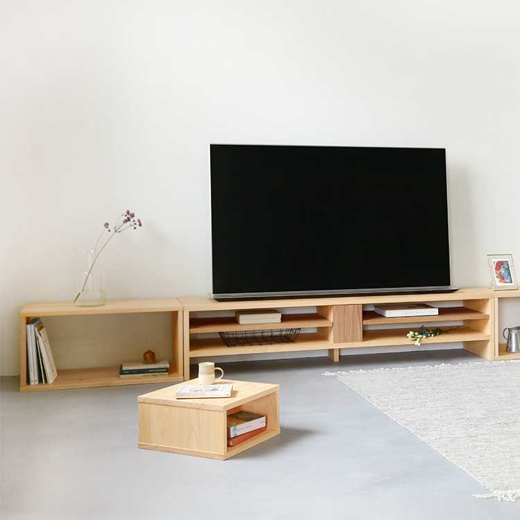 waku ひのき テレビボード 無垢 シンプル 木製