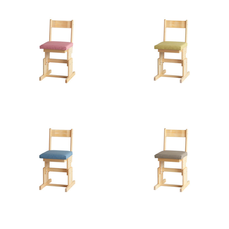 選べる座面のカラーは全4色 2本脚チェア basic color ひのき 椅子 シンプル 木製