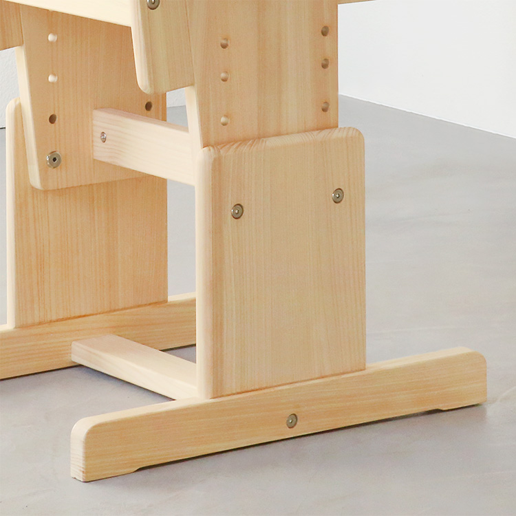 出し入れしやすい、安定感のある脚 2本脚チェア basic color ひのき 椅子 シンプル 木製