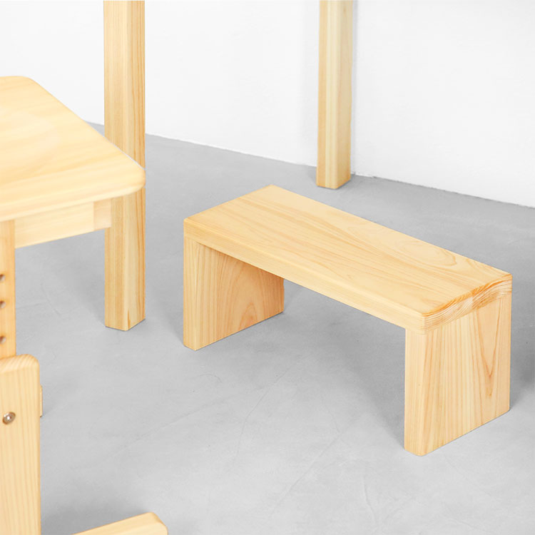 2本脚チェア canvas ひのき 椅子 シンプル 木製