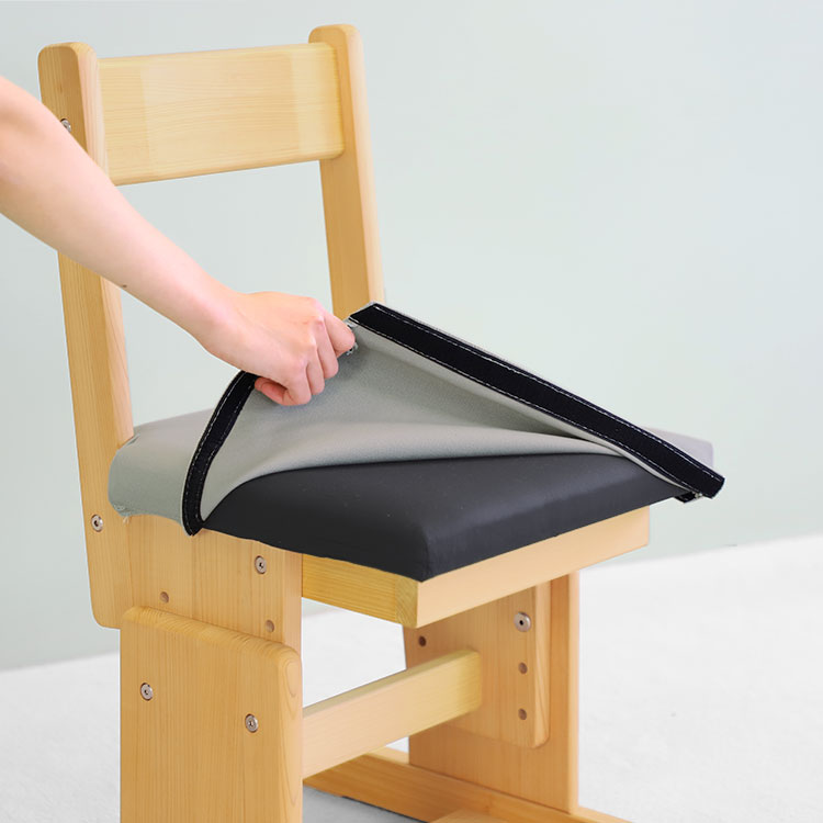 2本脚チェア カバー ひのき 椅子 シンプル 木製