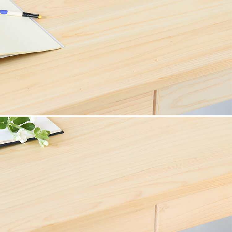 選べる天板、2種類の国産材 4本脚デスク デスク ひのき