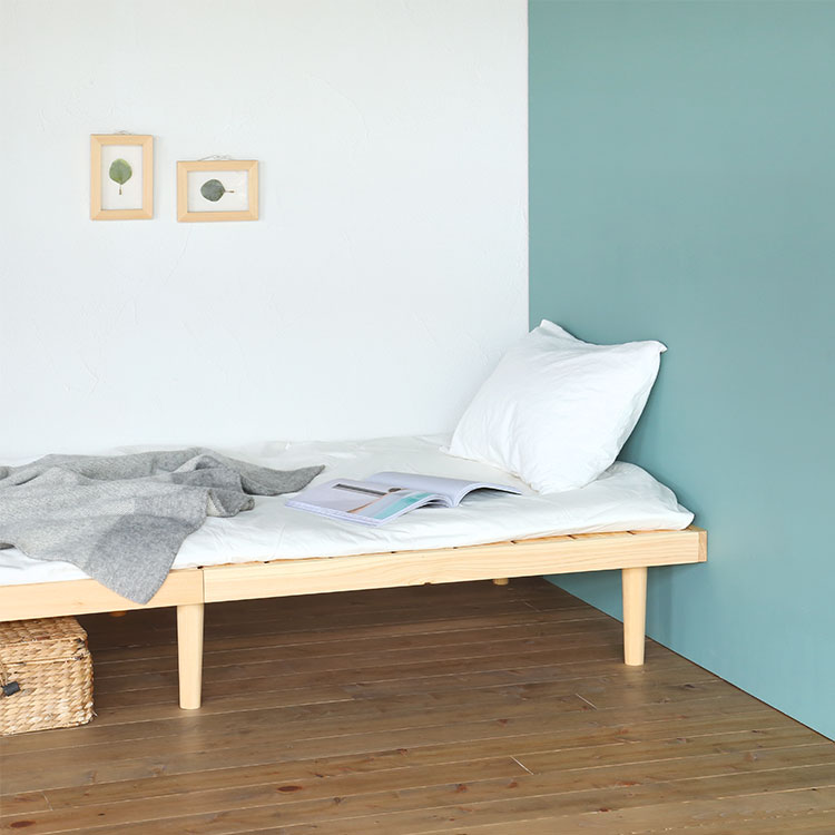 ベッドF フラット S ひのき ベッド シンプル 木製