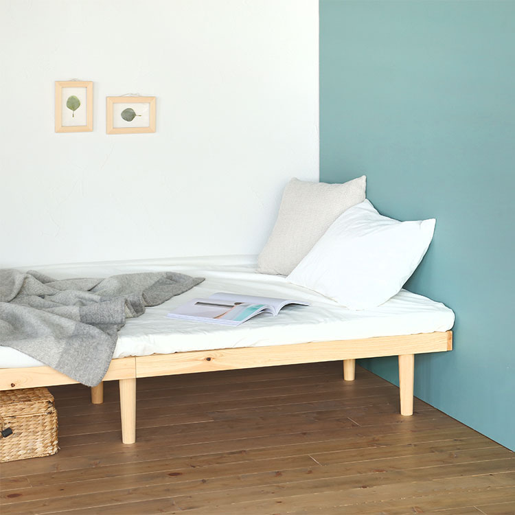 ベッドF フラット SD ひのき ベッド シンプル 木製