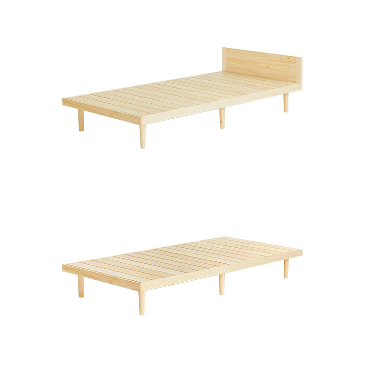スタイリッシュなすのこベッド ベッドF シリーズ ベッドF ヘッドボードシェルフ ひのき ベッド シンプル 木製