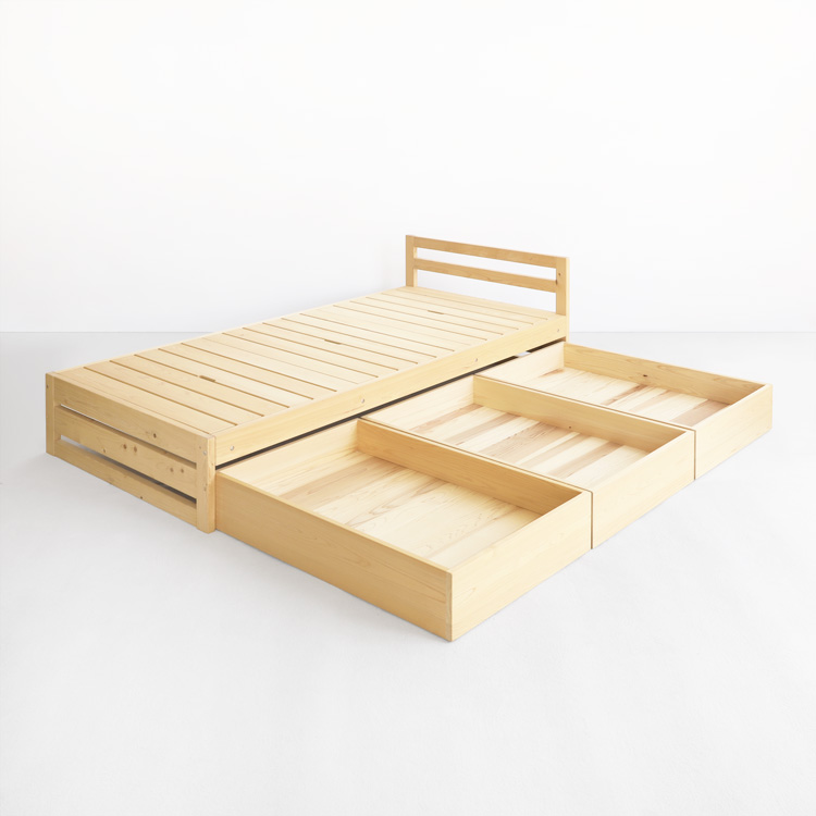 暮らしに快適な空間を ベッドセット 01 ベッド ひのき