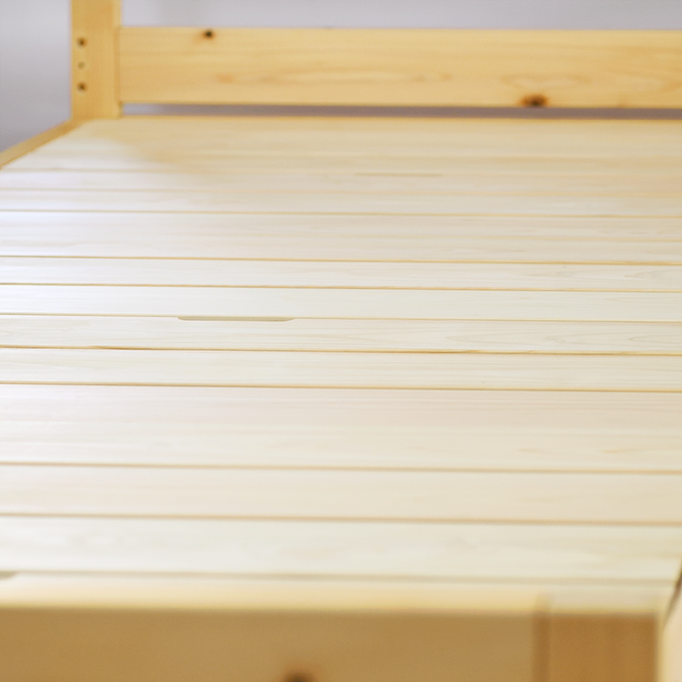 ひのきのベッドは「低ケミカルなベッド」 ベッドセット 01 ベッド 収納ボックス ひのき 檜 シンプル 木製 オーガニック