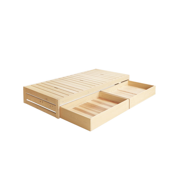 ベッドセット 02 ベッド 収納ボックス ひのき 檜 シンプル 木製 オーガニック