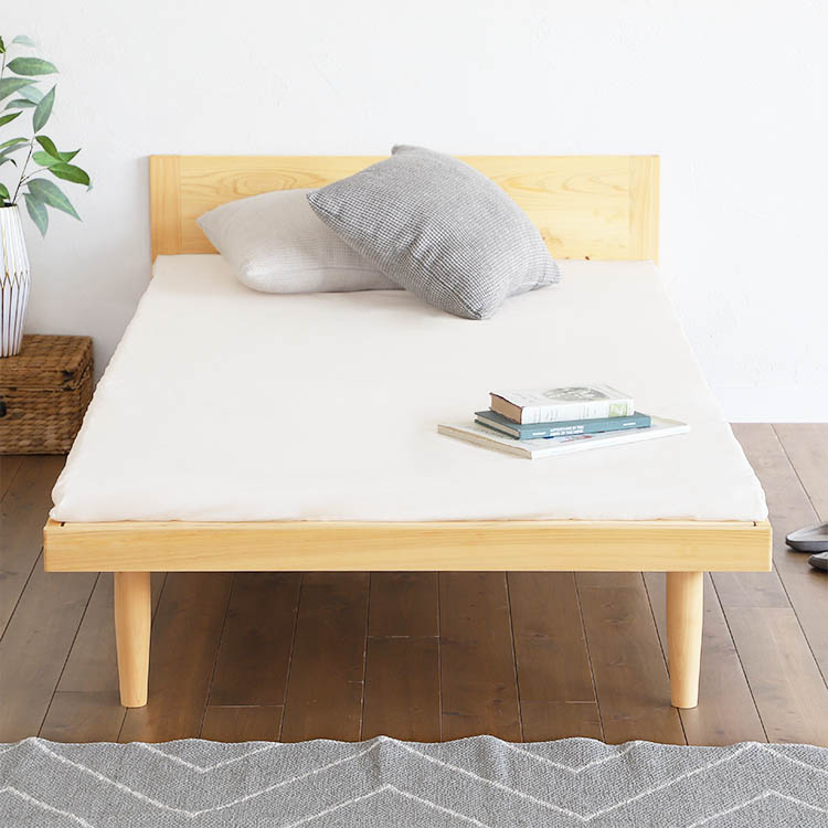 ベッドセット 14 ベッド マットレス ひのき 檜 シンプル 木製 オーガニック オーガニックコットン