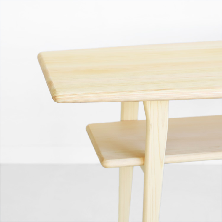 小さな子どもとの暮らしに安心 丸みを帯びたデザイン センターテーブル E120 ひのき リビング テーブル ひのき シンプル 木製