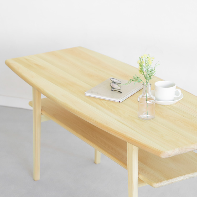 あえてオーバルではない理由あり センターテーブル E120 ひのき リビング テーブル ひのき シンプル 木製