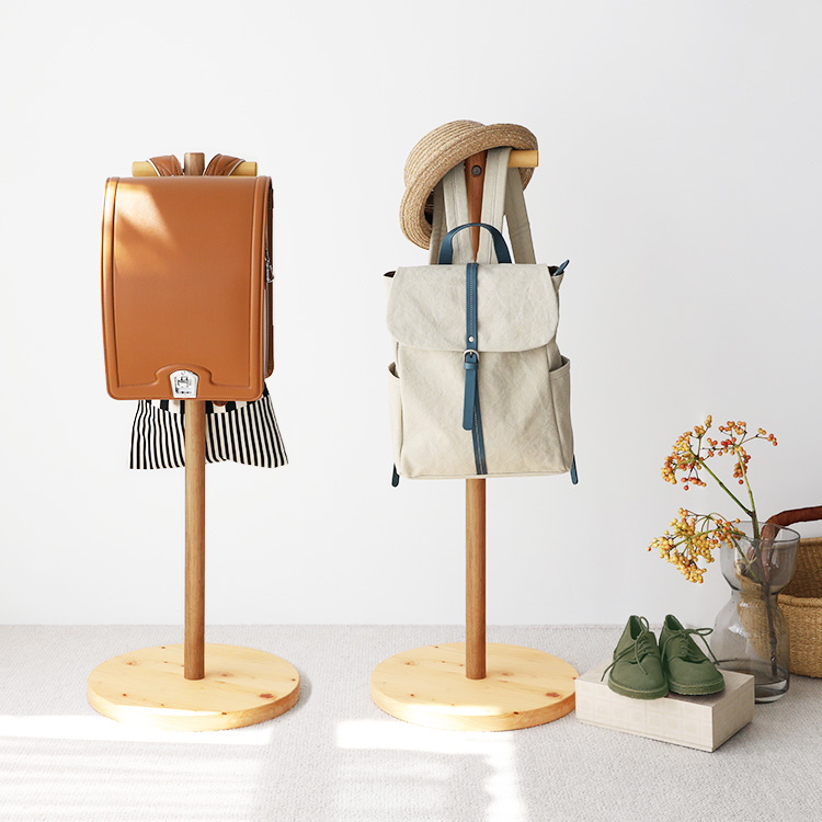 ランドセルもリュックも、ずっと使えるハンガーラック クラシックデスクセット 学習机  デスク classicoデスク 送料無料 オーガニック ひのき 桜 杉 シンプル 国産 木製