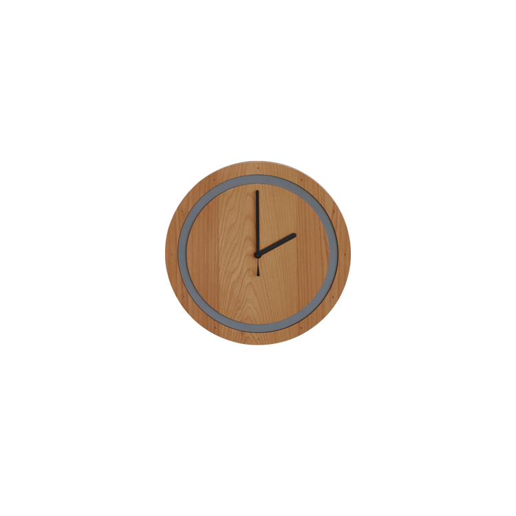clock ring .ERA  ひのき 草木染め リノリウム シンプル 木製 時計 オーガニック ネットストア限定商品