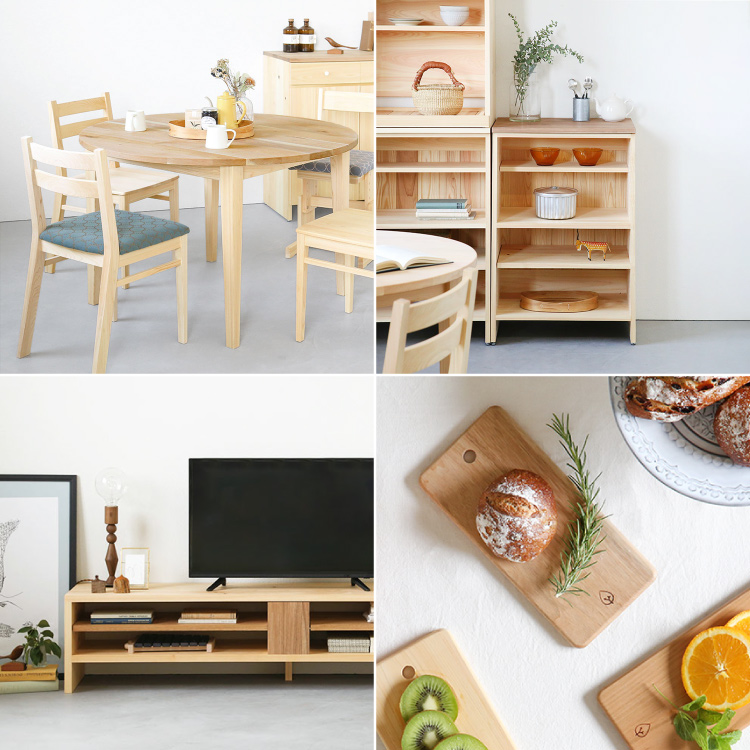 国産ウォールナット材でつくる家具や雑貨たち ダイニングテーブル O150 kurumi くるみ 胡桃 テーブル シンプル 木製