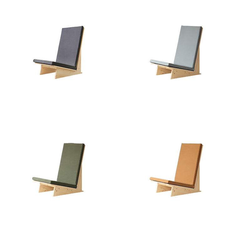 ソファ×座椅子のモダンなフロアソファ クッション 43 ひのき シンプル 木製