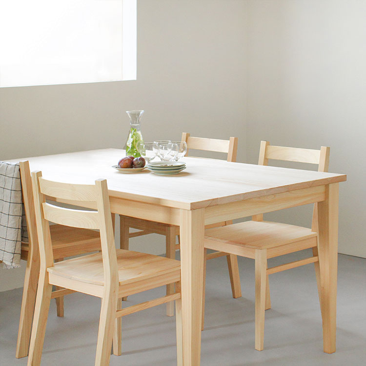 「ダイニングテーブル D hinoki」との組み合わせがおすすめ Dチェア ひのき ダイニング 椅子 シンプル 木製