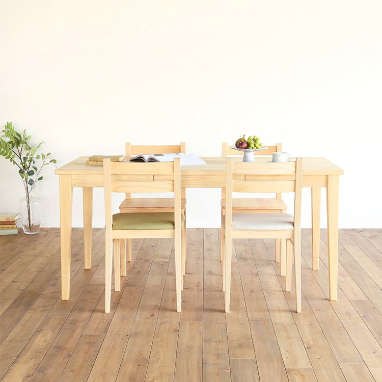 「ダイニングテーブル D hinoki」との組み合わせがおすすめ Dチェア basic color ひのき ダイニング 椅子 シンプル 木製