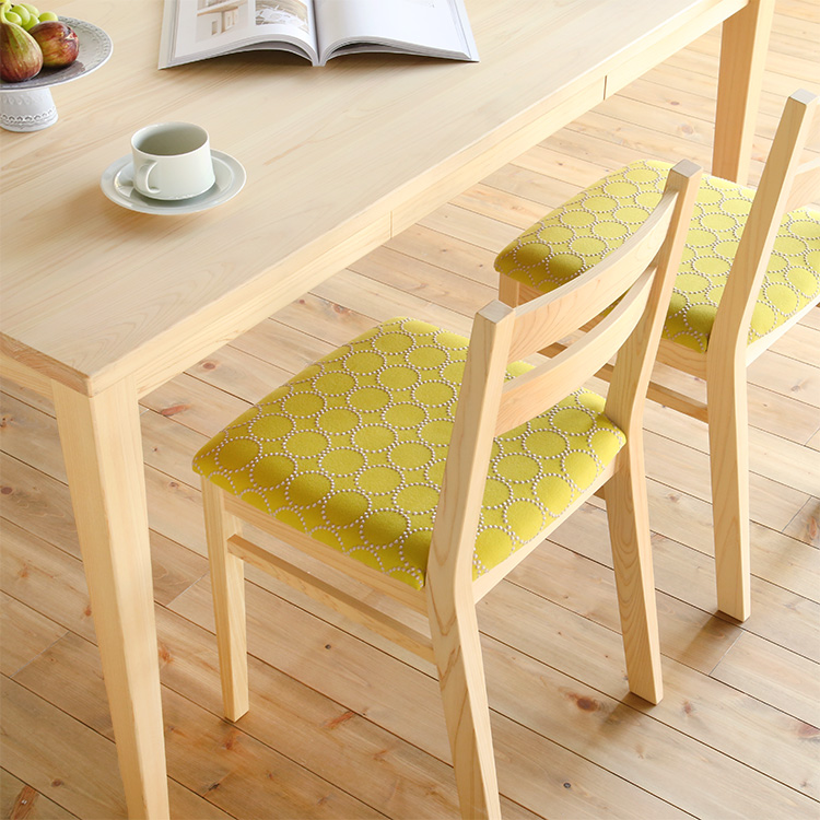 「ダイニングテーブル D hinoki」との組み合わせがおすすめ Dチェア mina perhonen ひのき ダイニング 椅子 シンプル 木製