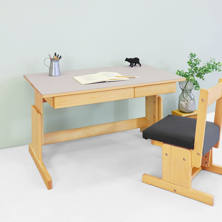 はじめの一歩デスクセット 学習机  デスク 送料無料 オーガニック ひのき シンプル 国産 木製