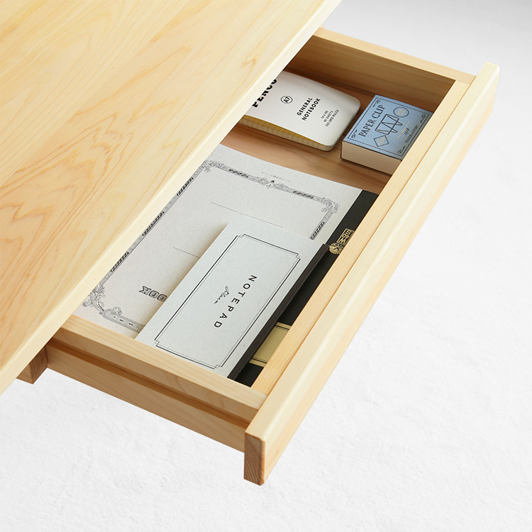 デスク周りがスッキリ片付く引き出し 北欧スタイルデスクセット 学習机  デスク nvovoデスク チェア  送料無料 オーガニック ひのき シンプル 国産 木製