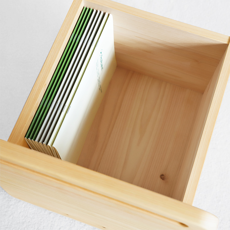 ワゴンの中はノートや教材を 北欧スタイルデスクセット 学習机  デスク nvovoデスク チェア  送料無料 オーガニック ひのき シンプル 国産 木製