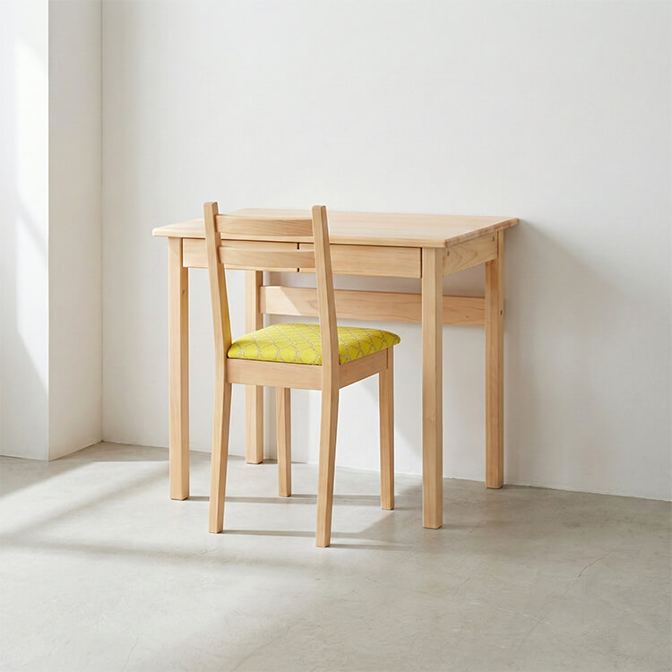 即納コンパクトセット 学習机 デスク 送料無料 オーガニック ひのき シンプル 国産 木製
