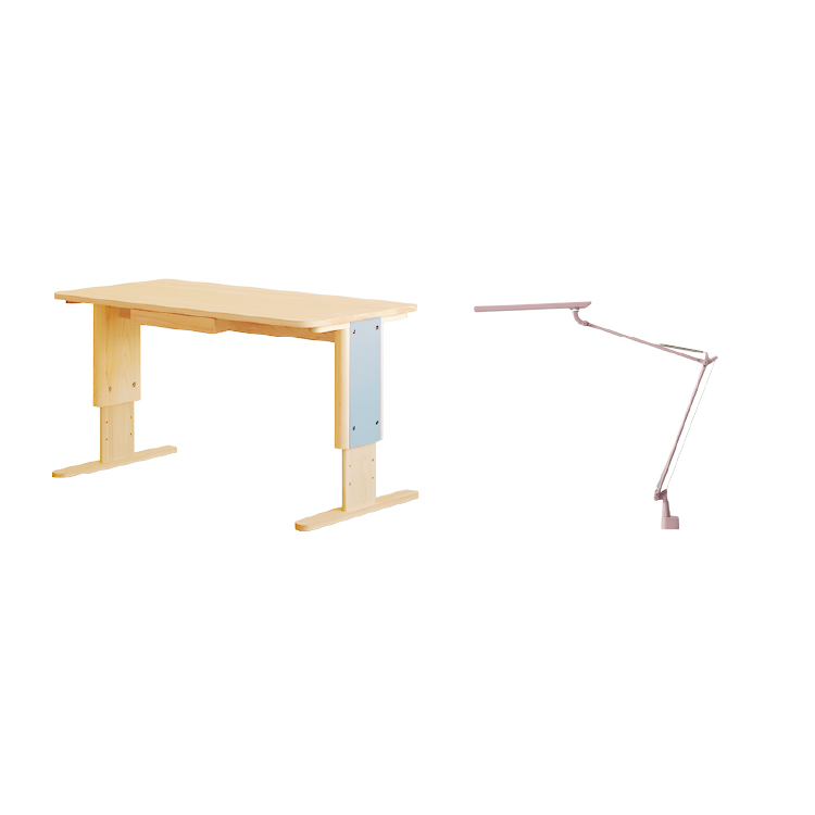 即納春色セット 学習机  デスク 送料無料 オーガニック ひのき シンプル 国産 木製