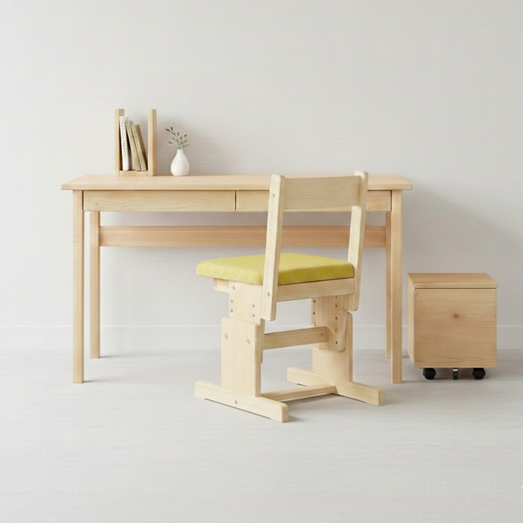 即納入学セット 学習机 デスク 送料無料 オーガニック ひのき シンプル 国産 木製