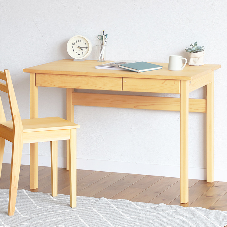 圧倒的な支持率キシルのロングセラー キシル定番デスクセット 学習机  デスク 4本脚デスク 送料無料 オーガニック ひのき シンプル 国産 木製