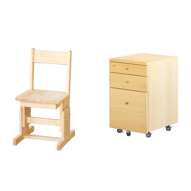 キシル定番デスクセット 学習机  デスク 4本脚デスク 送料無料 オーガニック ひのき シンプル 国産 木製