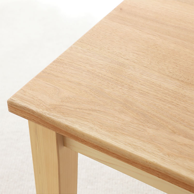 フロアスタイルをシックにまとめるくるみのダイニングテーブル ダイニングテーブル D kurumi ロータイプ ひのき ダイニング テーブル シンプル 木製