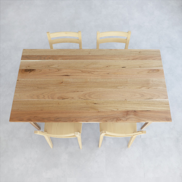 4人用の一般的なサイズ［150×80cm］ 4人用の一般的なサイズ ダイニングテーブル O150 kurumi くるみ 胡桃 テーブル シンプル 木製
